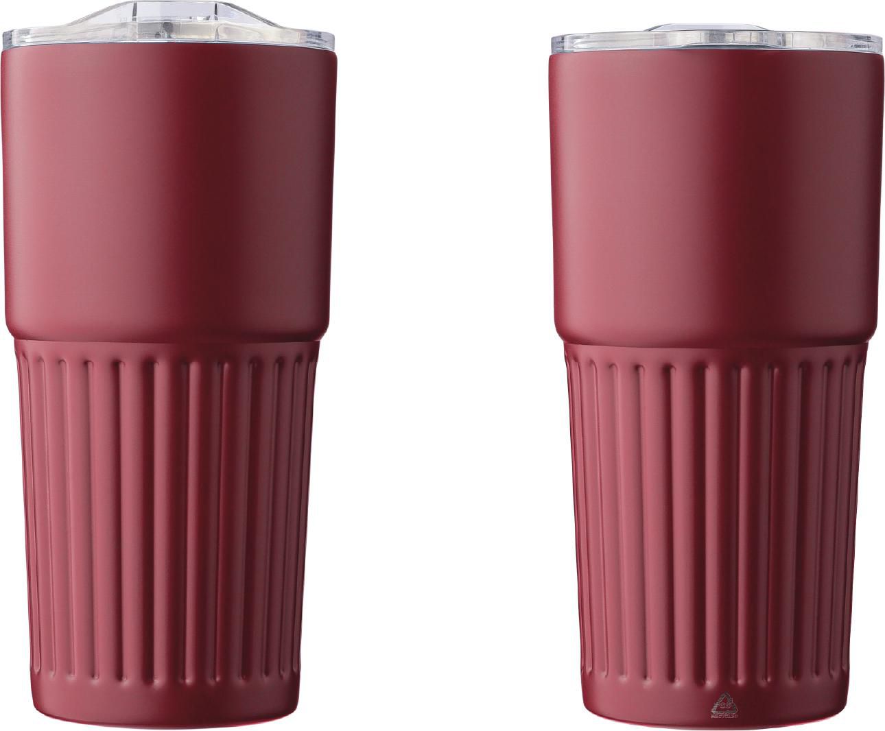 Vaso de acero inox. reciclado Kael 500 ml