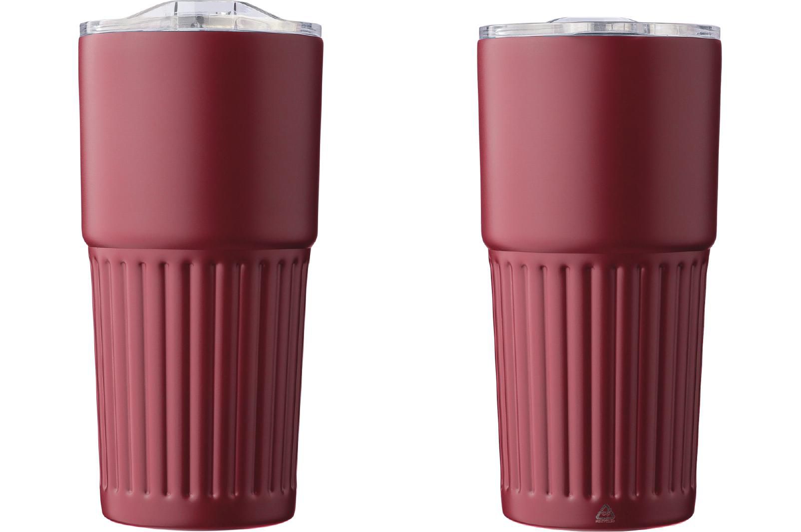 Vaso de acero inox. reciclado Kael 500 ml