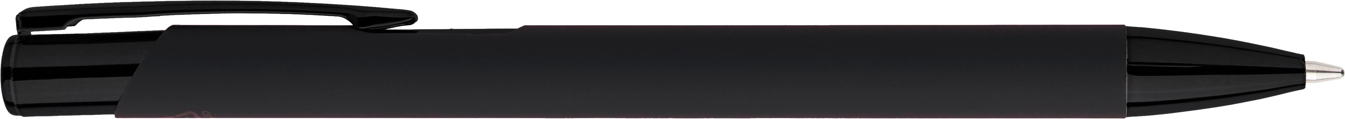 Recycled aluminium rubberized ballpen Anisa