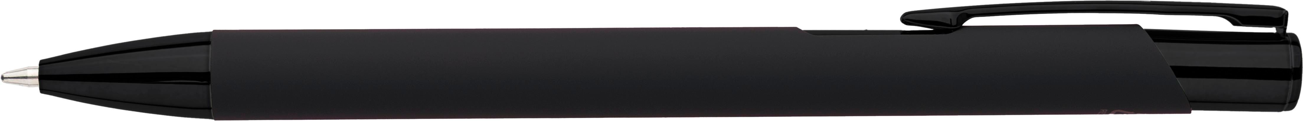 Recycled aluminium rubberized ballpen Anisa