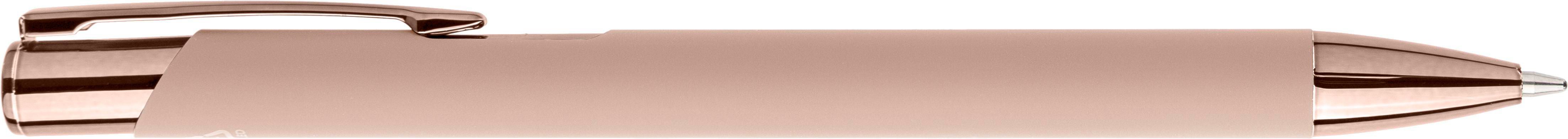 Recycled aluminium rubberized ballpen Anisa