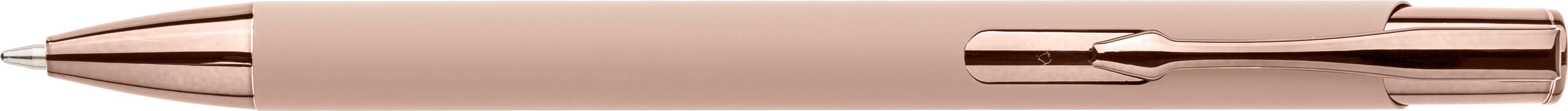 Recycled aluminium rubberized ballpen Anisa