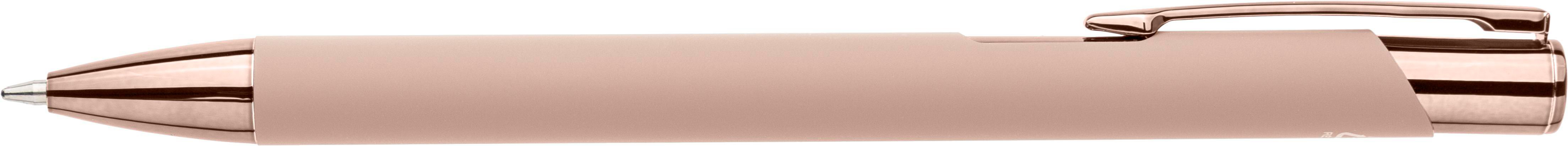 Recycled aluminium rubberized ballpen Anisa