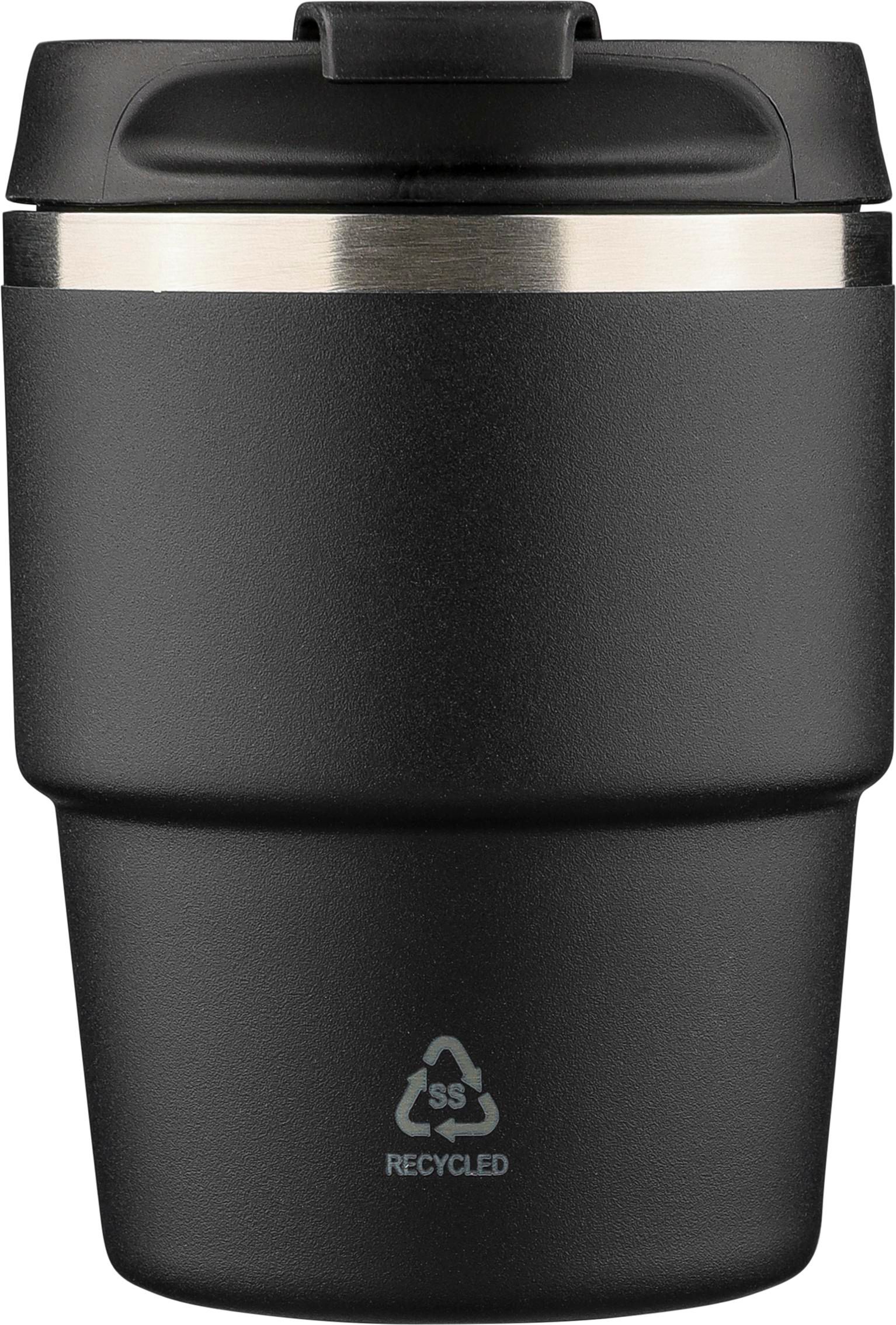 Recycled stainless steel double-walled mug (175 ml) Oli