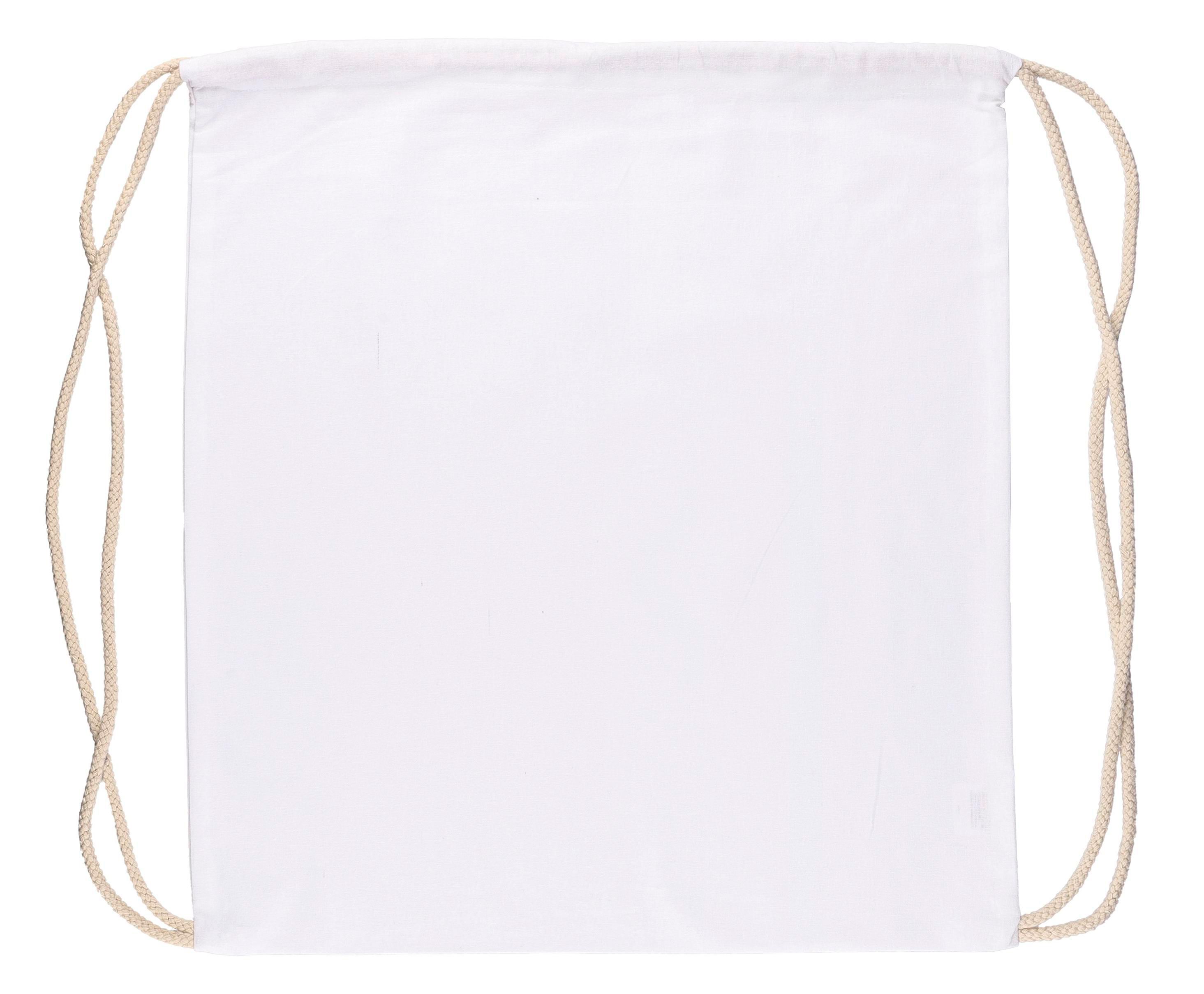 Cotton (140 gsm) drawstring backpack Bridget