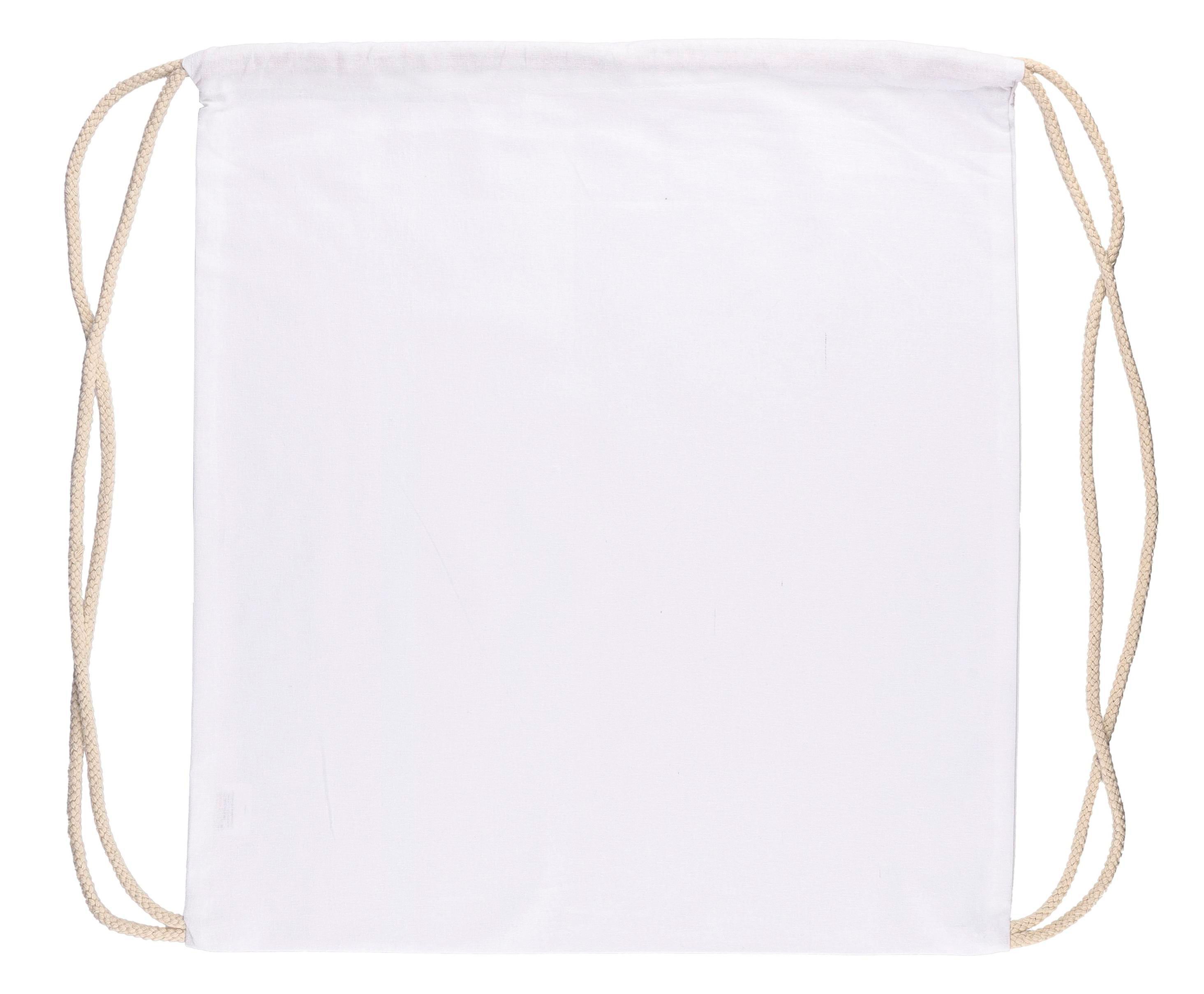 Cotton (140 gsm) drawstring backpack Bridget