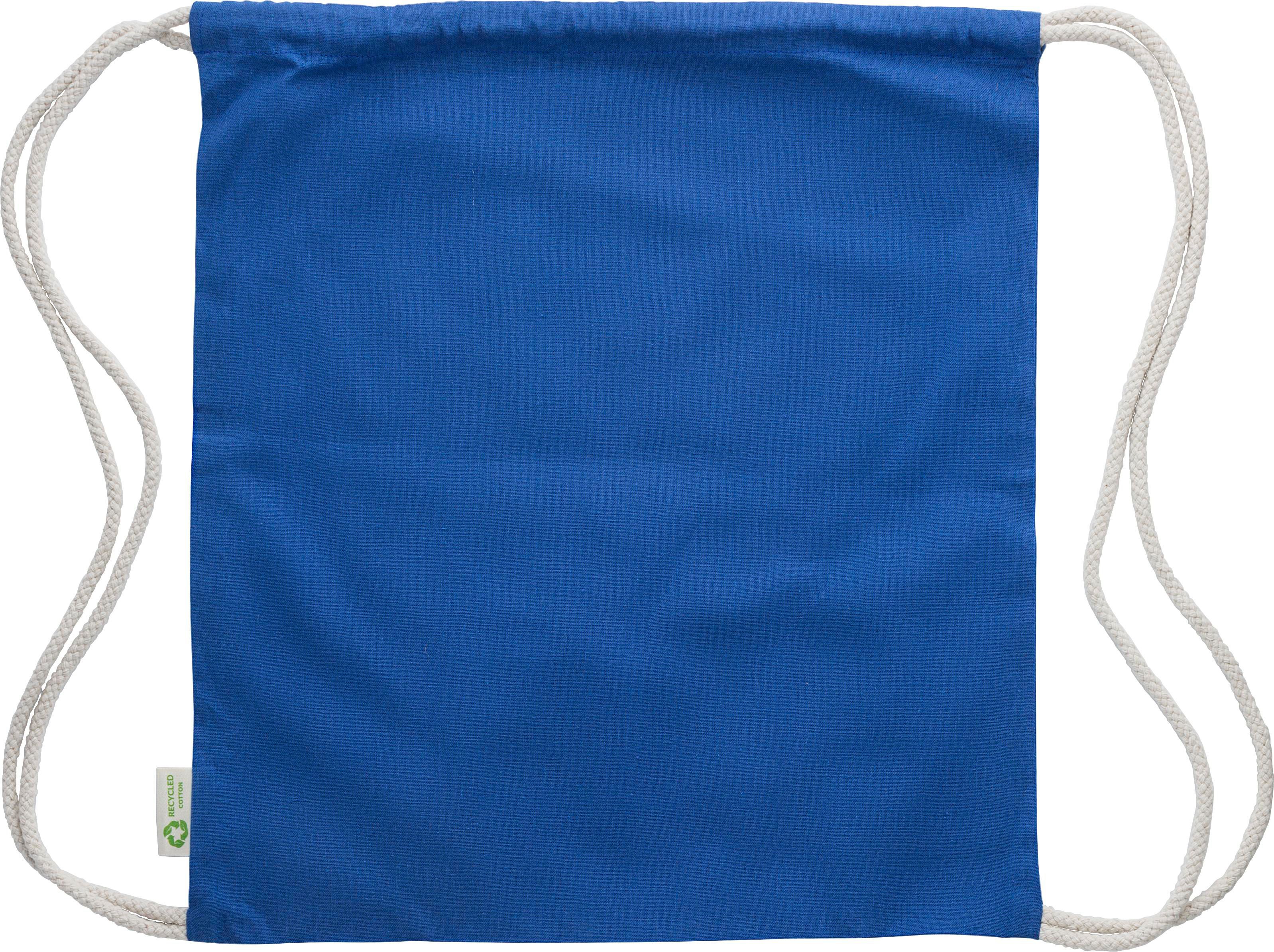 Recycled cotton (120 gr/m2) drawstring bag Joy