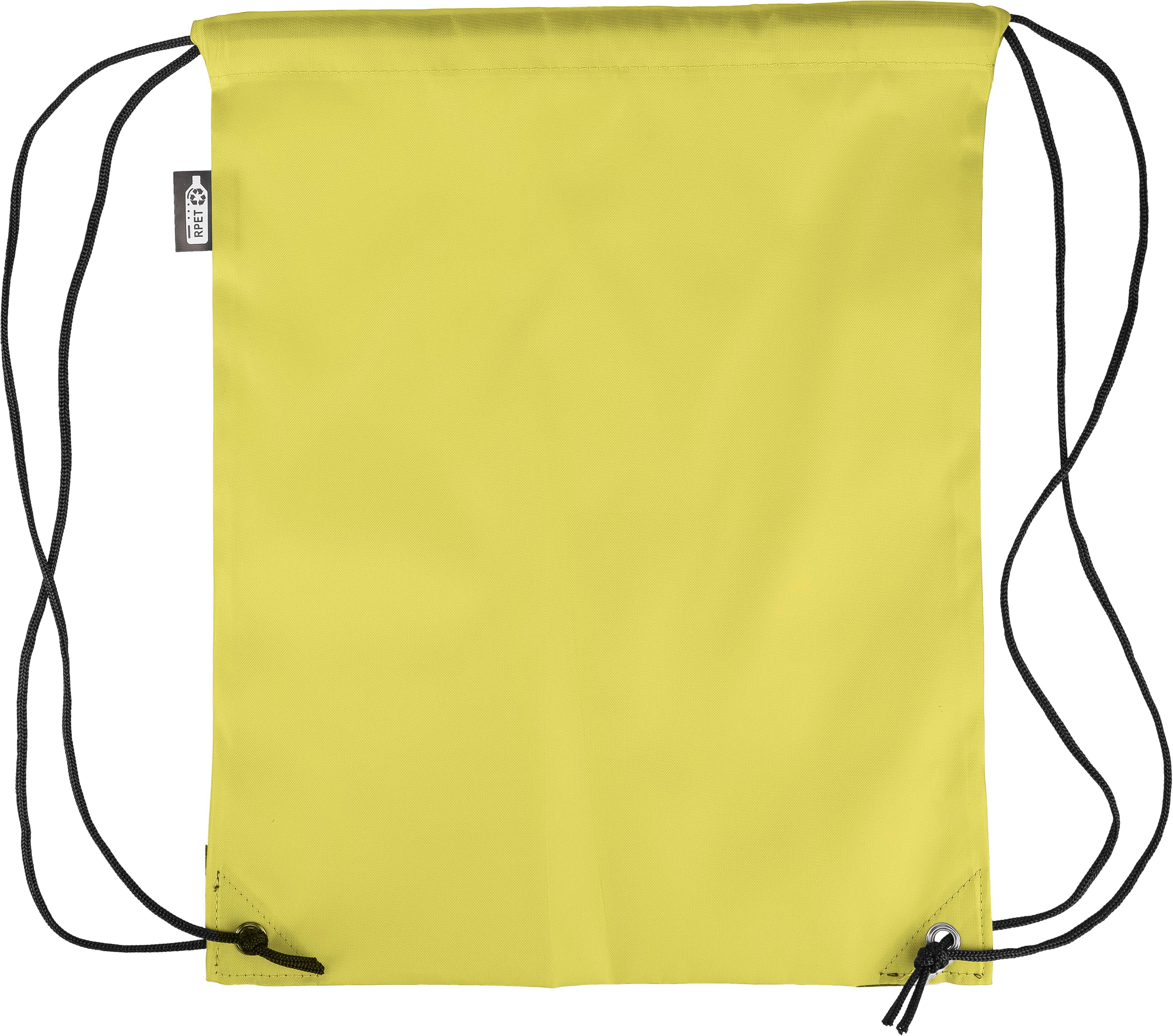 Recycled rPET polyester (210D) drawstring backpack Enrique