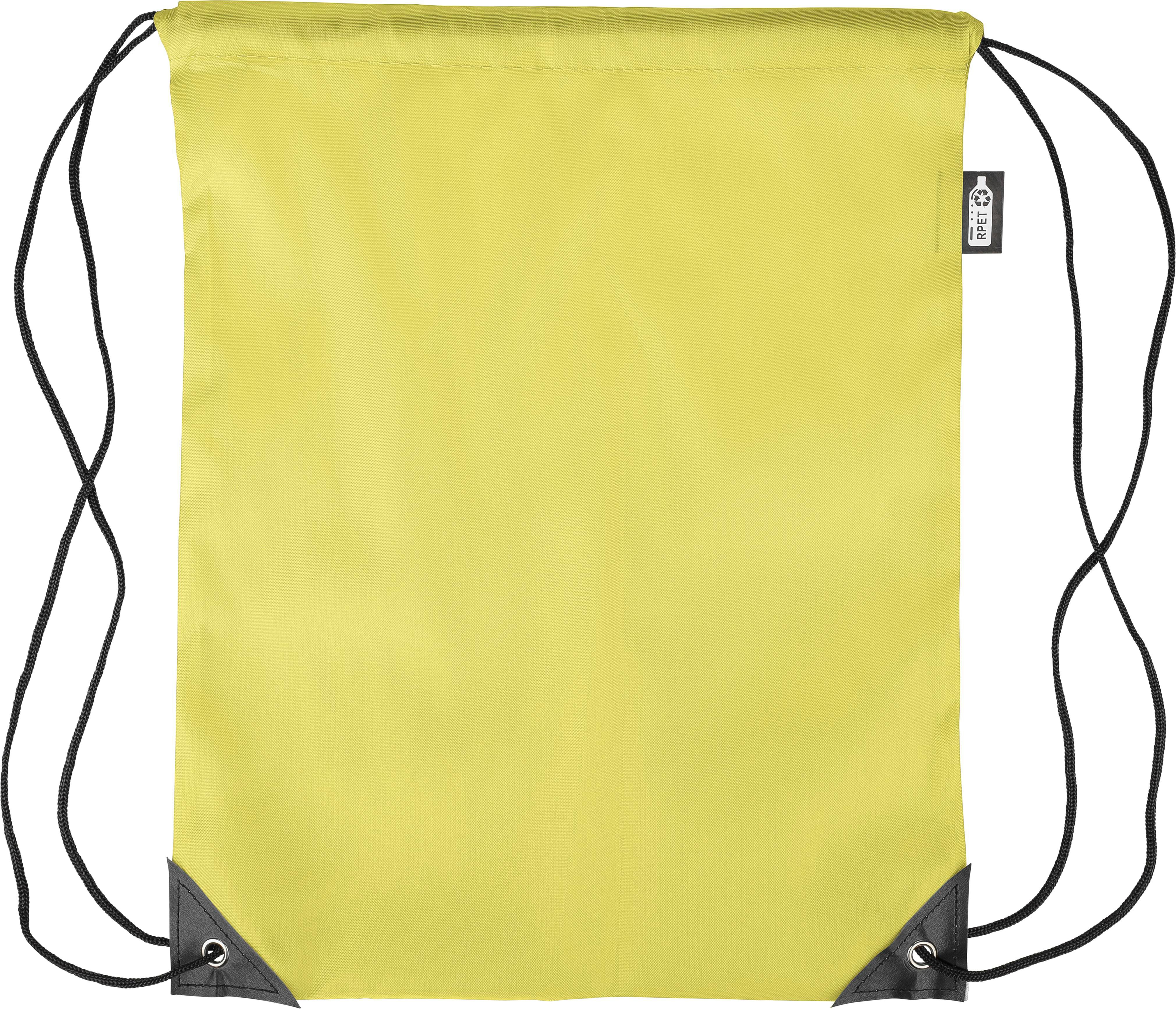 Recycled rPET polyester (210D) drawstring backpack Enrique