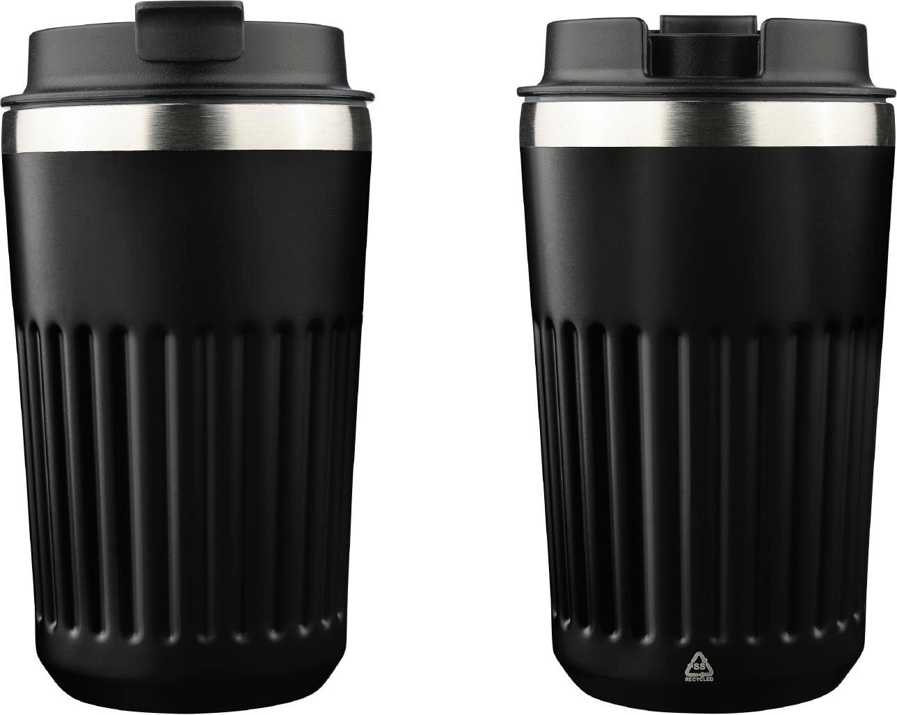 Vaso termo de acero inox. reciclado Chiara 400 ml