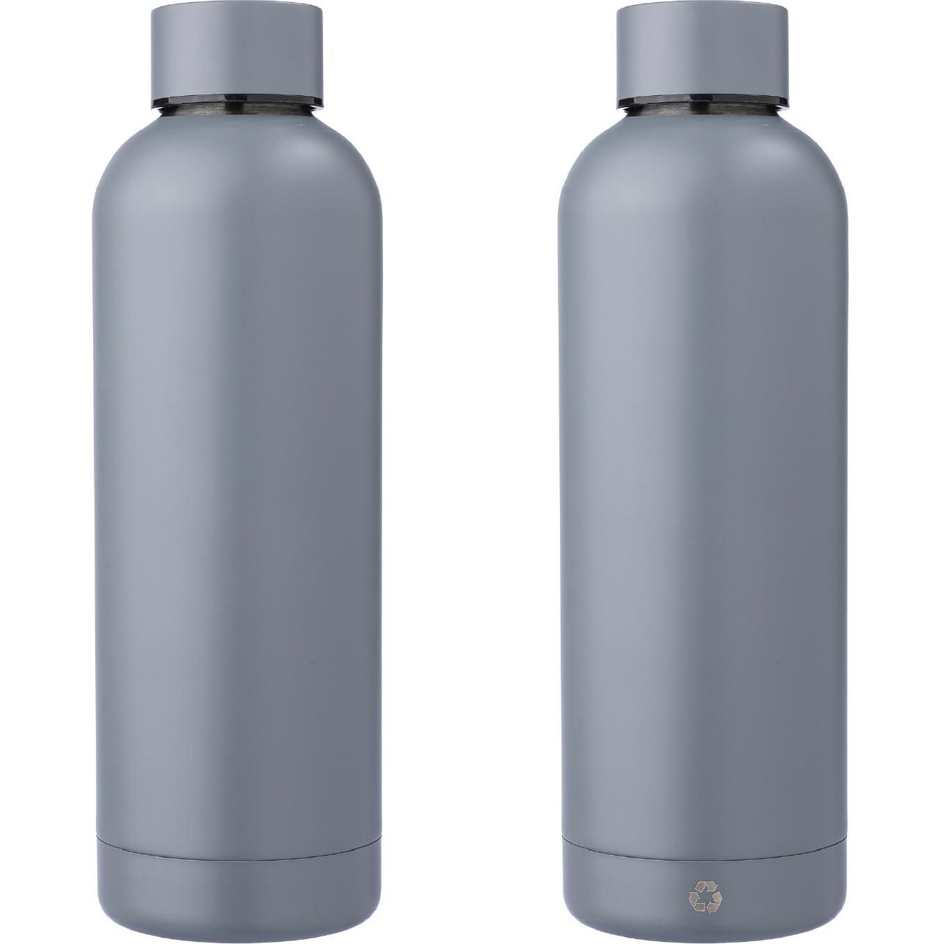 Botella de acero inox. reciclado Isaiah 500 ml