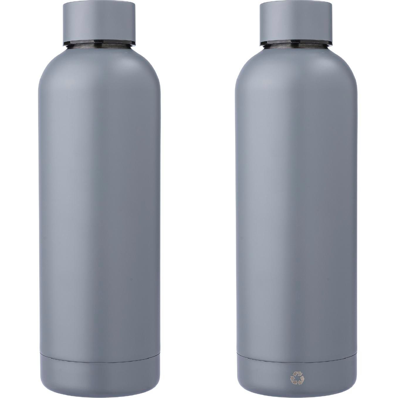 Botella de acero inox. reciclado Isaiah 500 ml