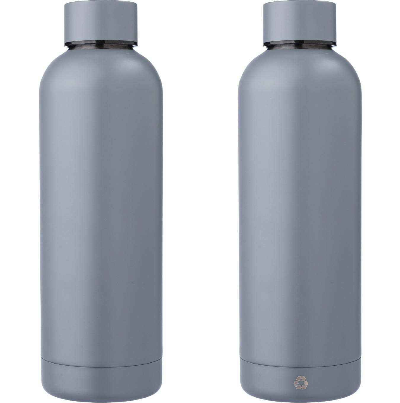 Botella de acero inox. reciclado Isaiah 500 ml