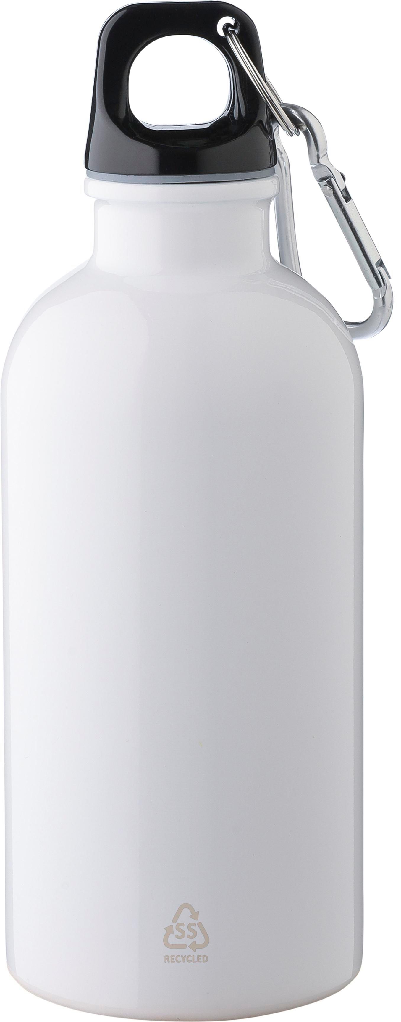 Recycled stainless steel single walled bottle (400 ml) Sable