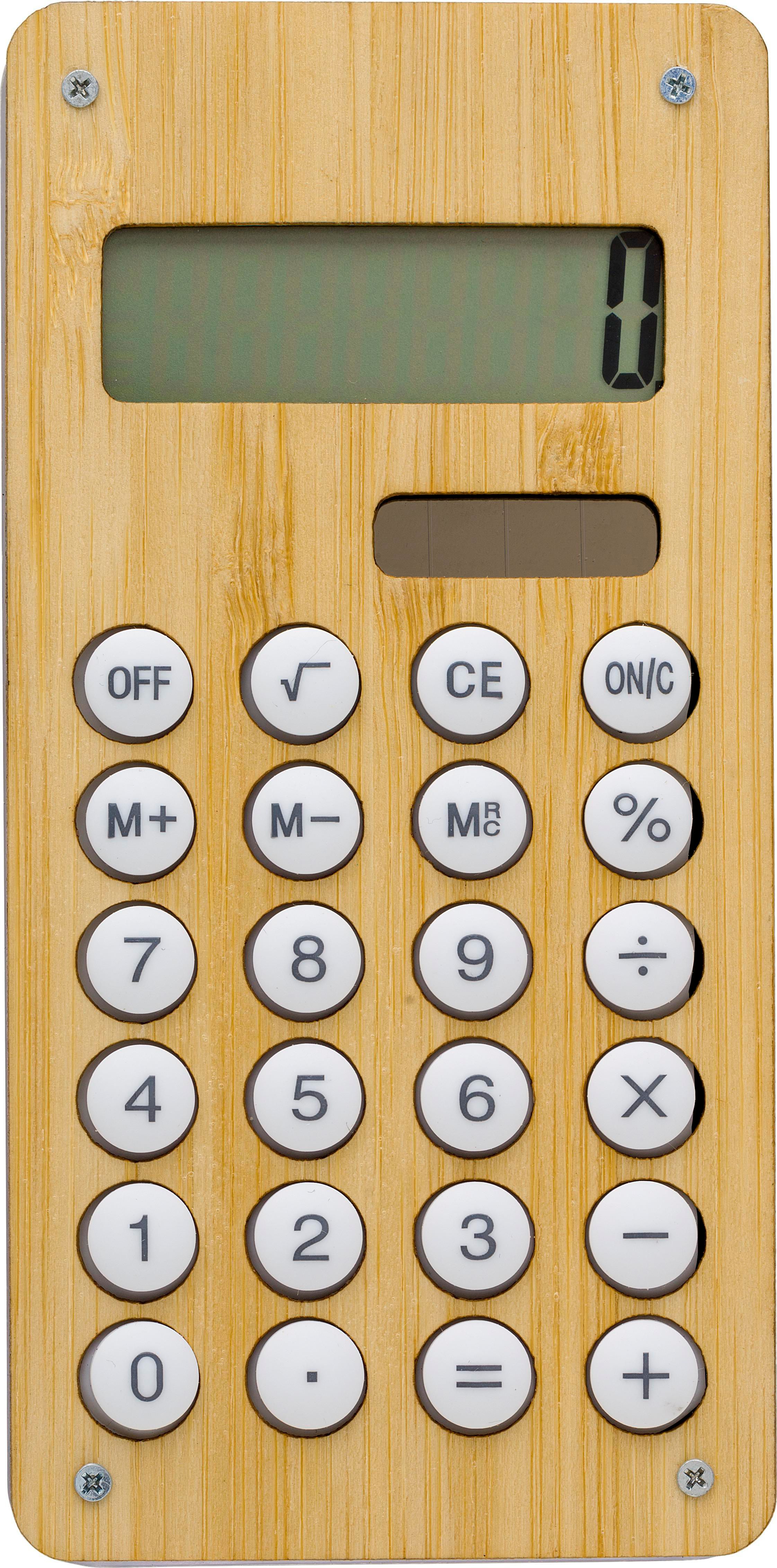 Calculator Thomas | Bamboo | Solar