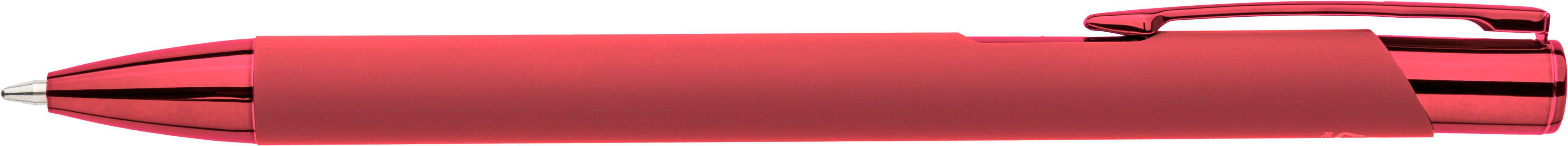 Recycled aluminium rubberized ballpen Anisa