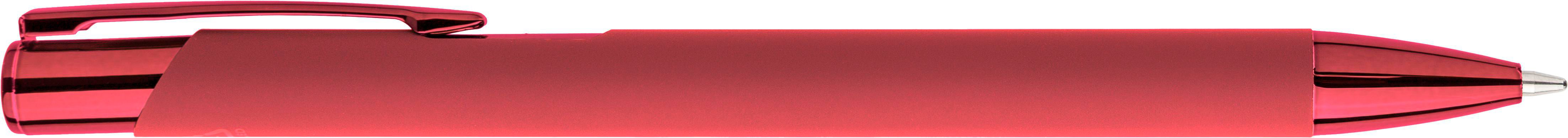 Recycled aluminium rubberized ballpen Anisa