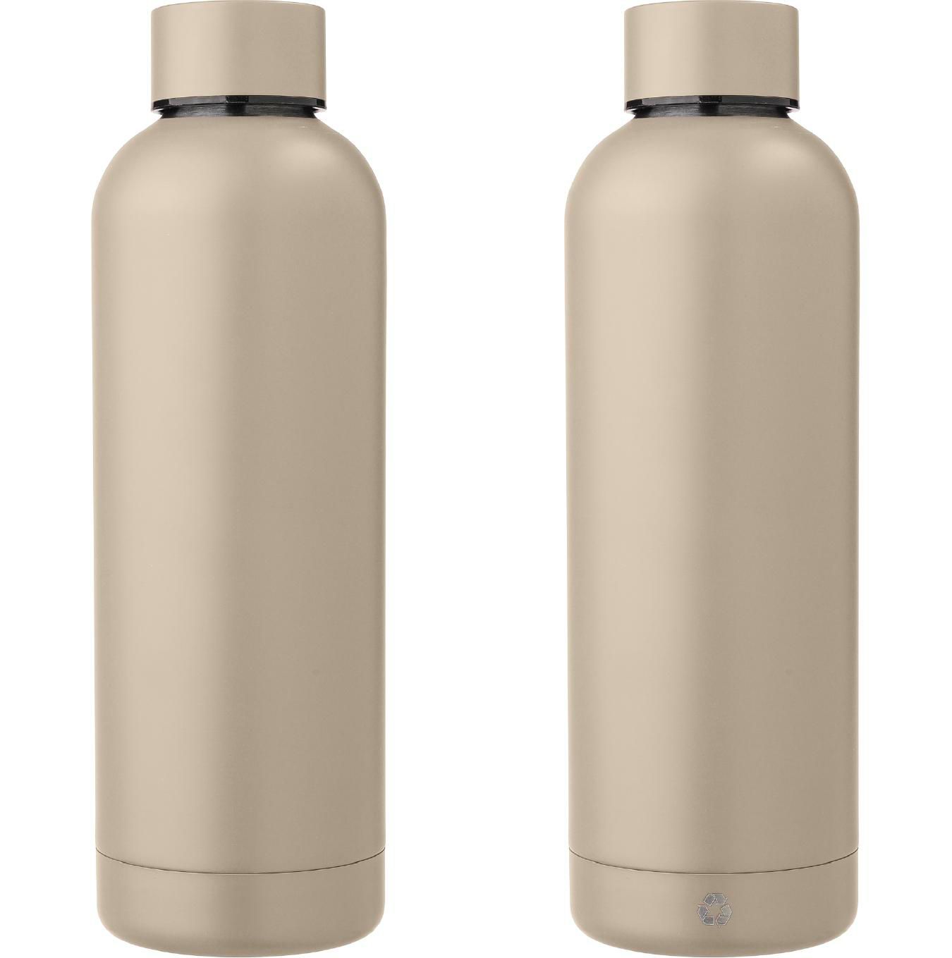 Botella de acero inox. reciclado Isaiah 500 ml