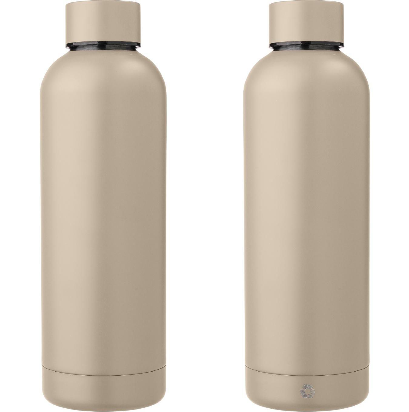 Botella de acero inox. reciclado Isaiah 500 ml
