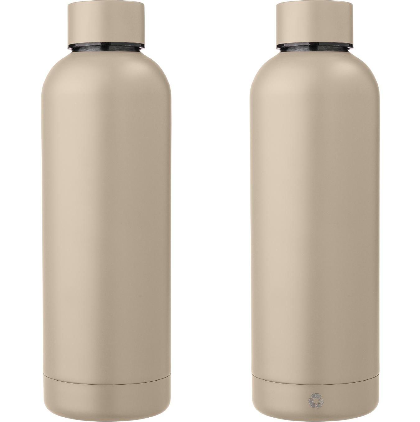 Botella de acero inox. reciclado Isaiah 500 ml