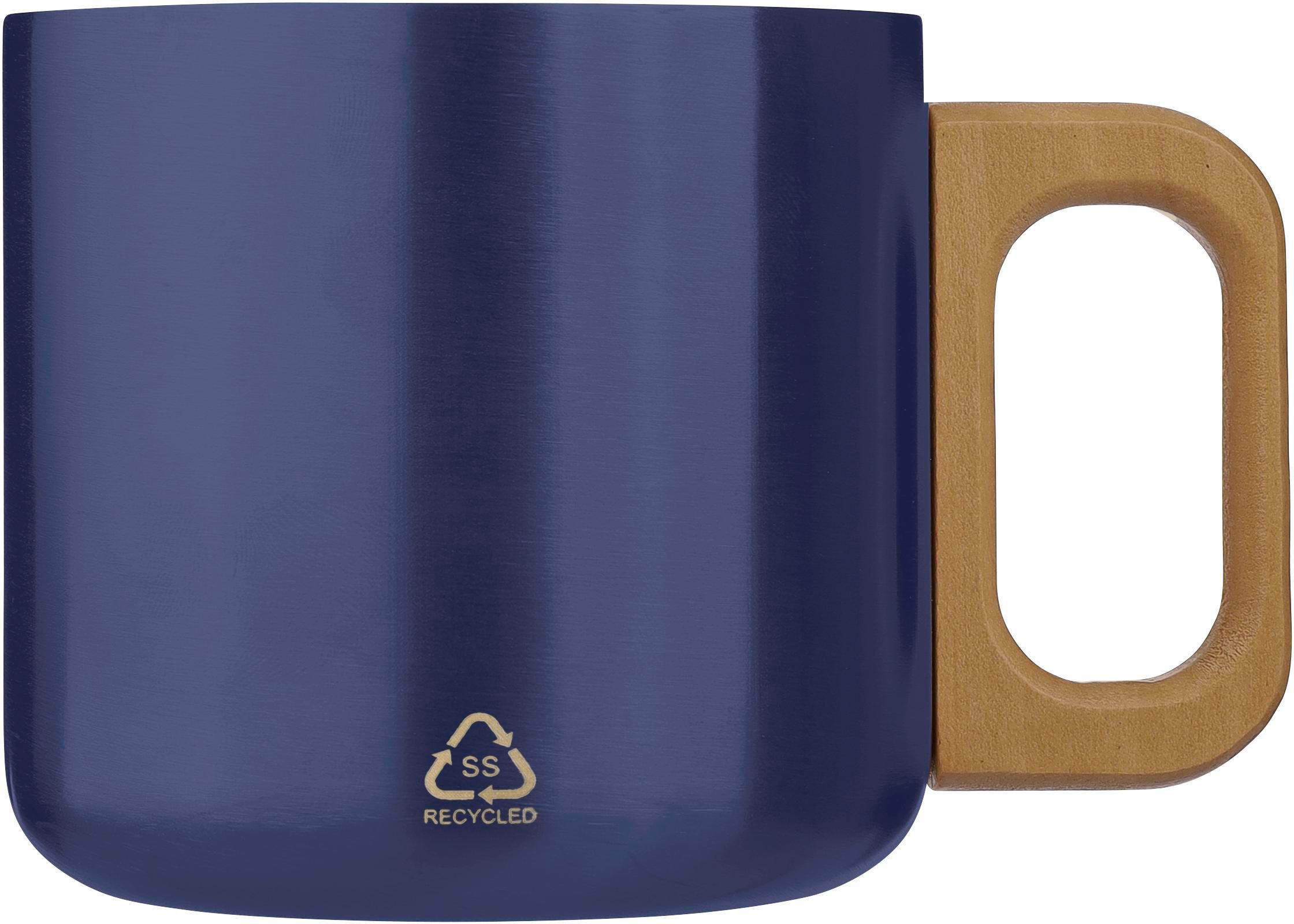 Recycled stainless steel double-walled mug 400 ml Dwight