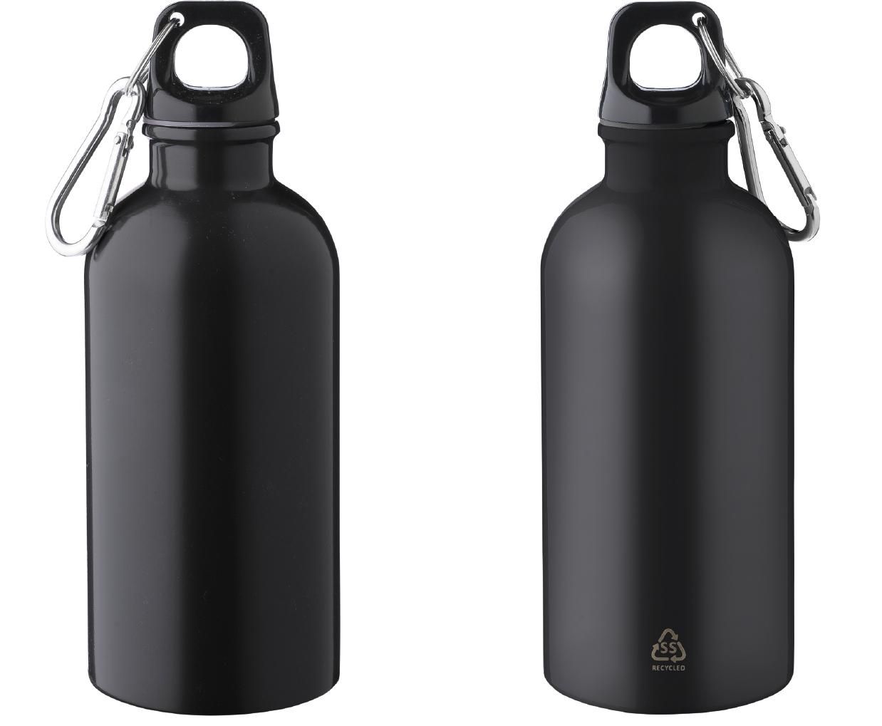 Recycled stainless steel single walled bottle (400 ml) Sable