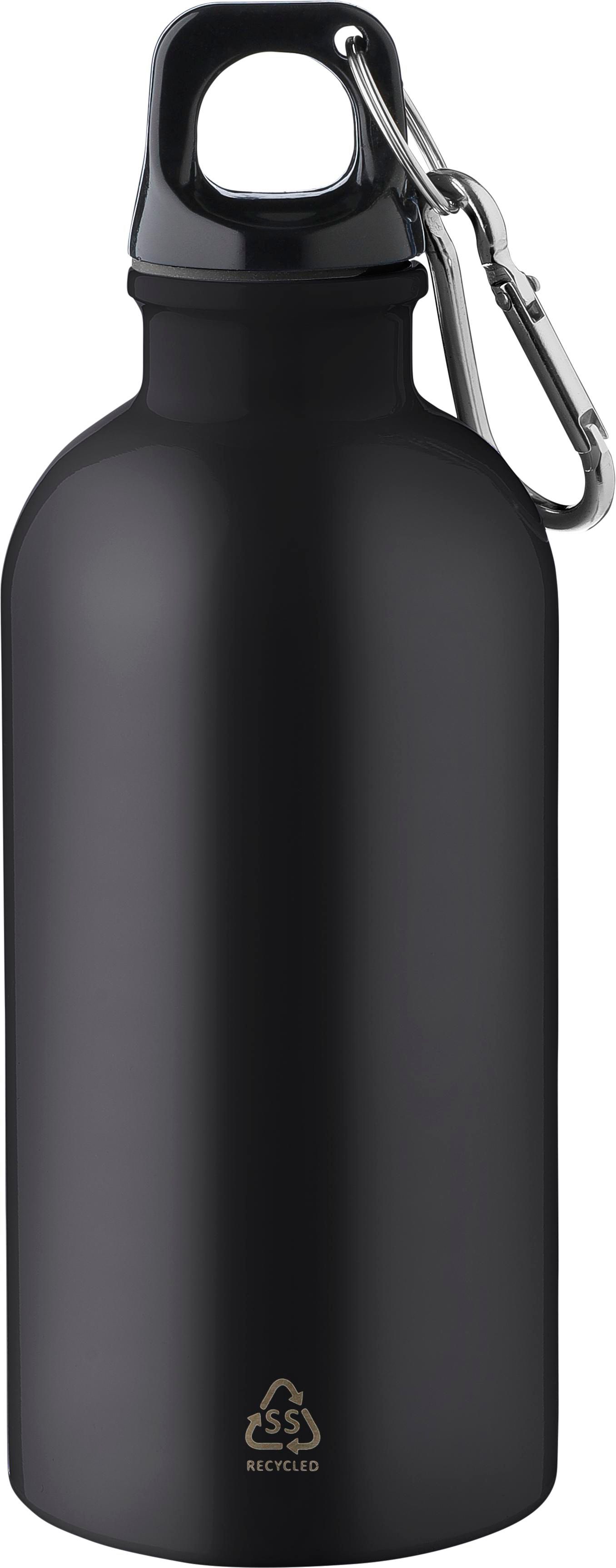 Recycled stainless steel single walled bottle (400 ml) Sable