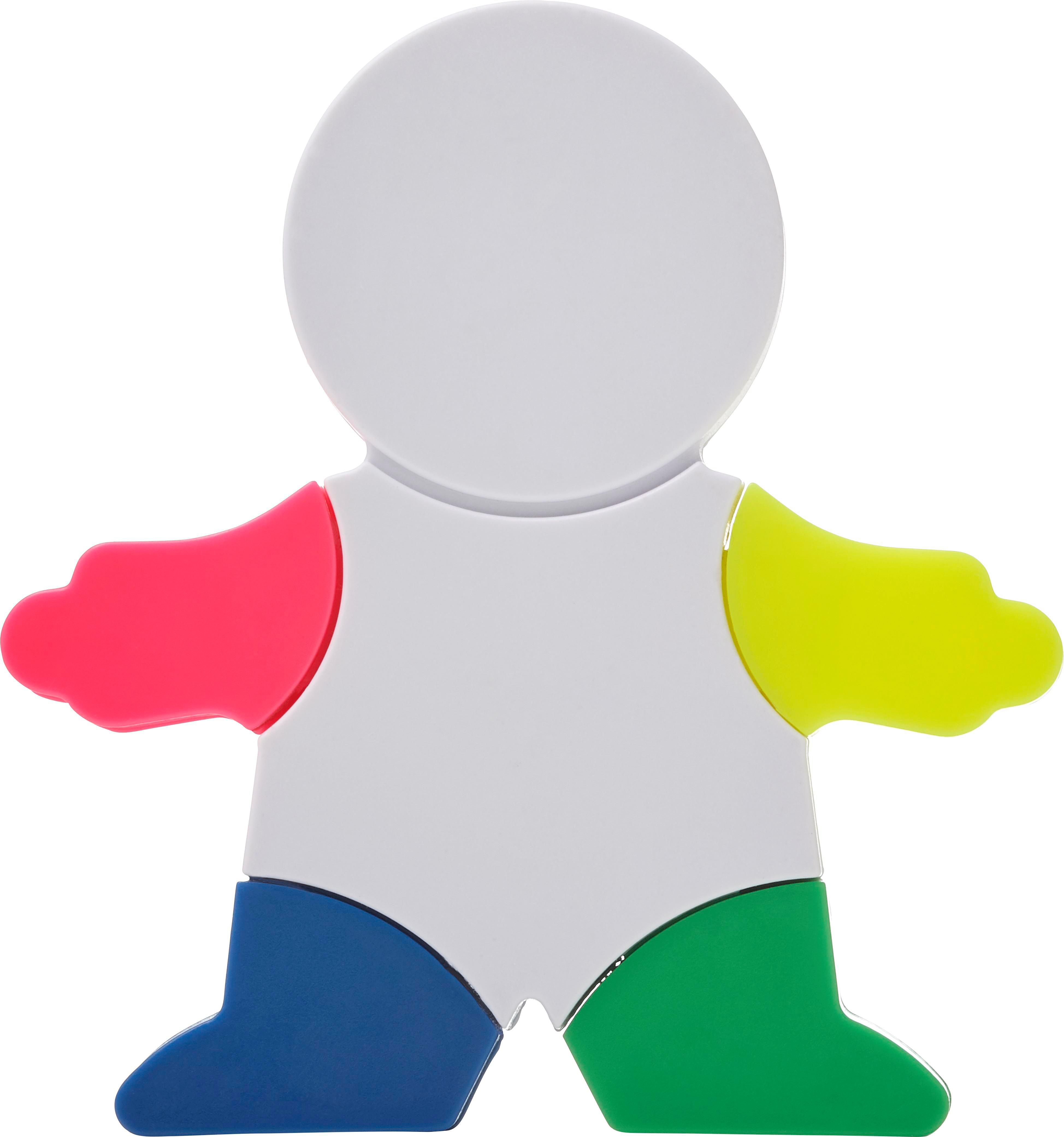 Highlighter set Ella | Manikin shape | 4 colors