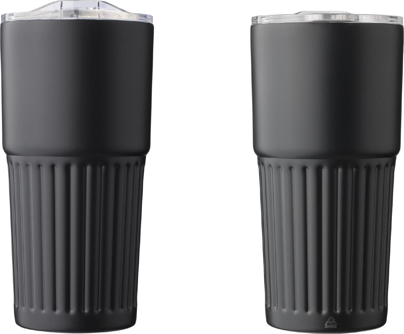 Vaso de acero inox. reciclado Kael 500 ml