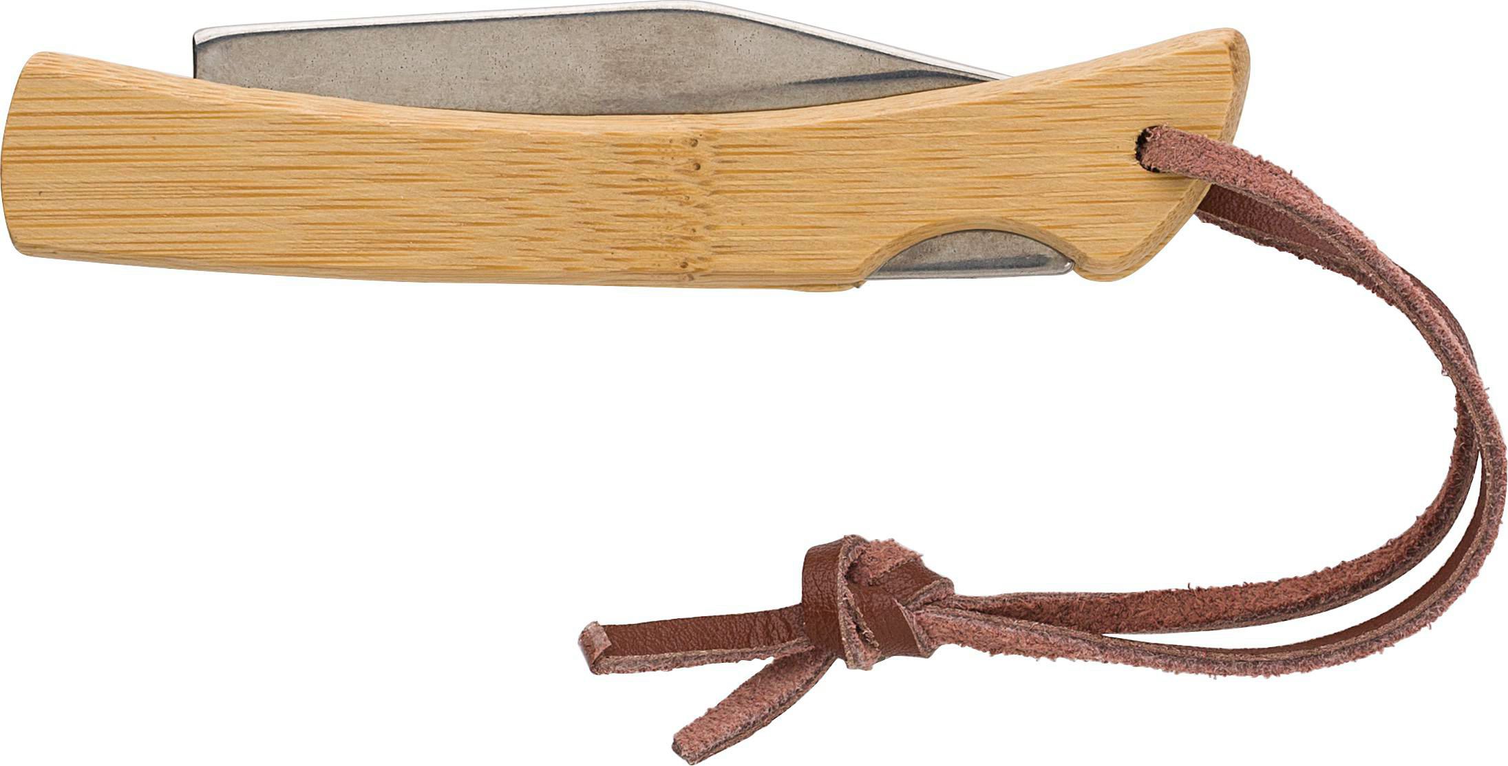 Navaja de acero inox. y bambú Beckett