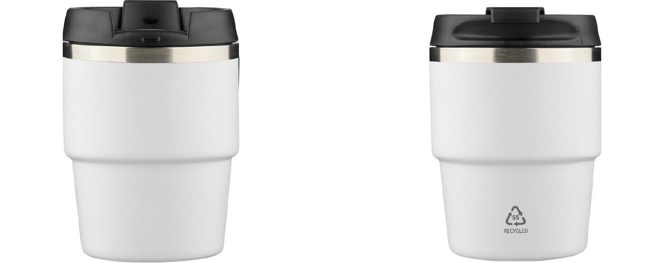 Recycled stainless steel double-walled mug (175 ml) Oli