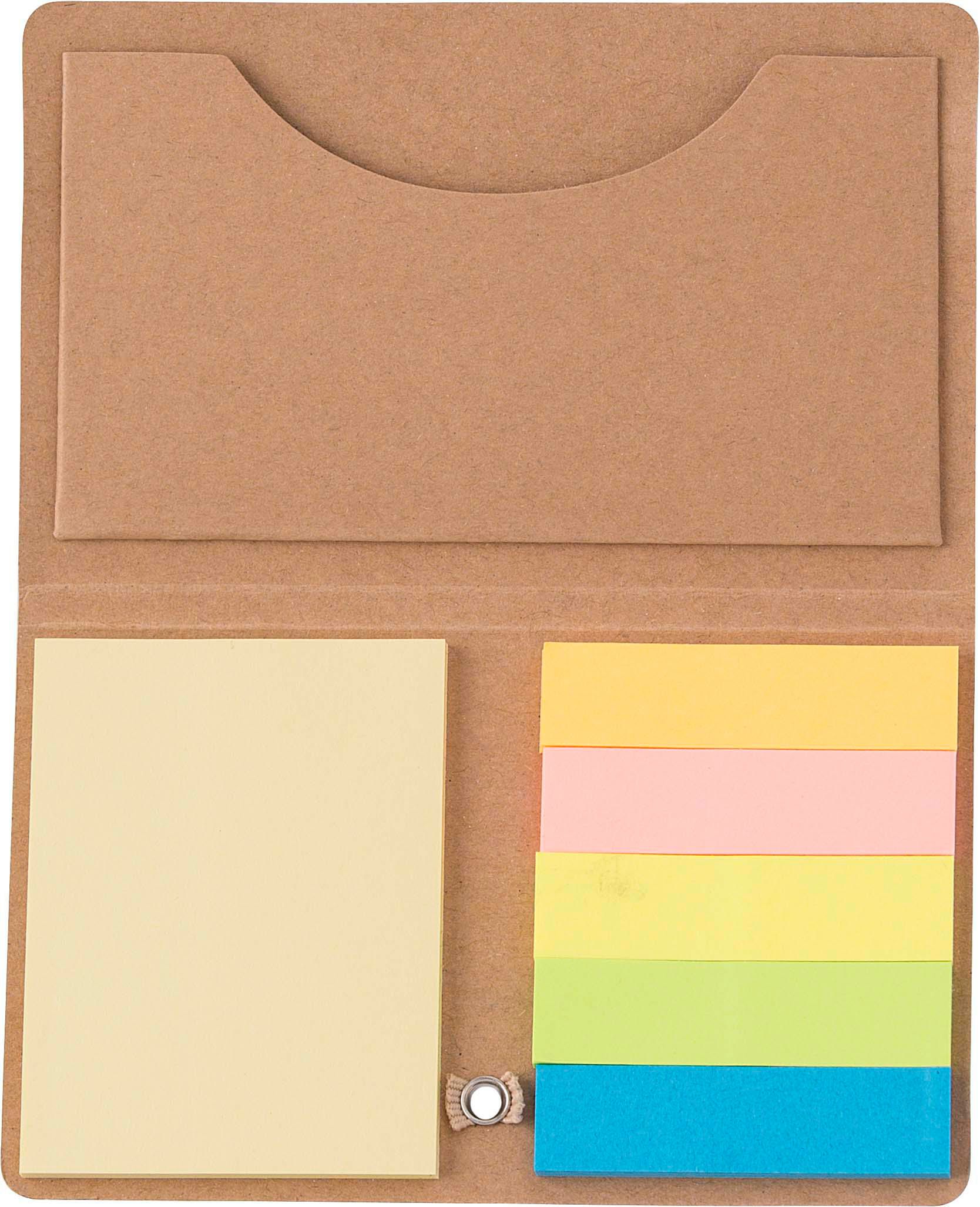 Cardboard sticky note set Bjorn