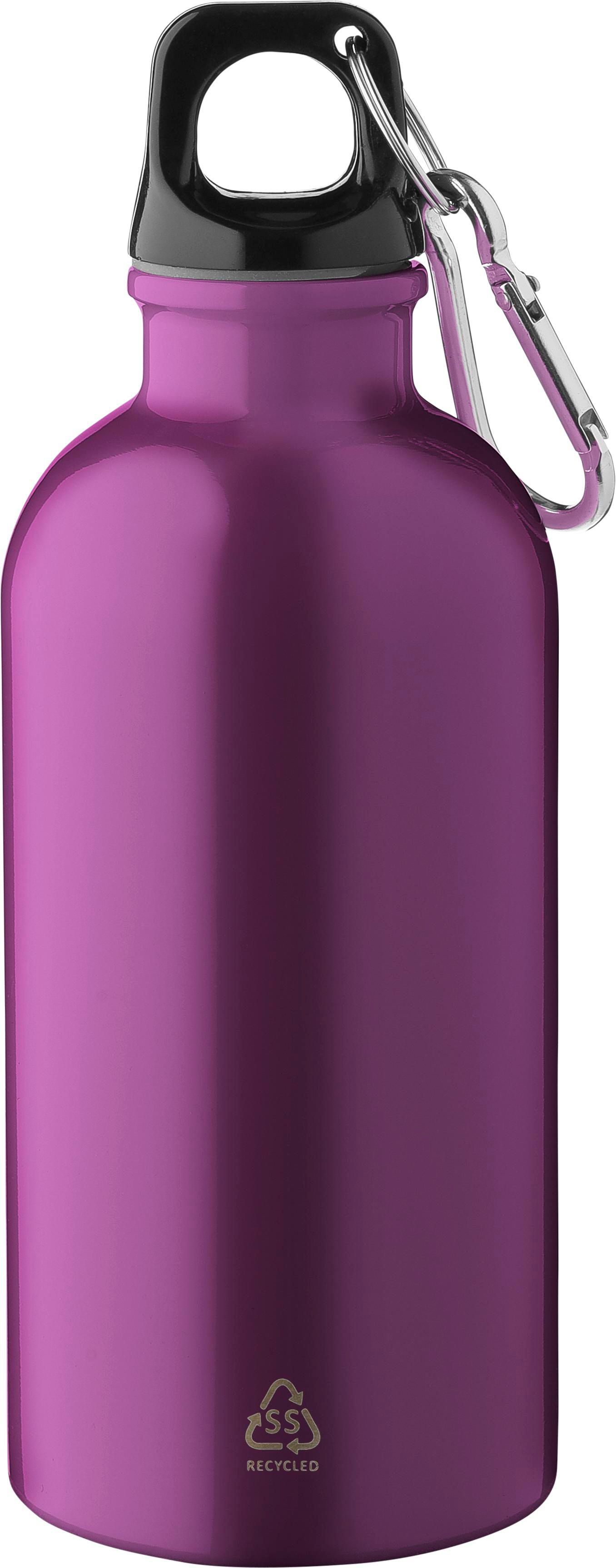 Recycled stainless steel single walled bottle (400 ml) Sable
