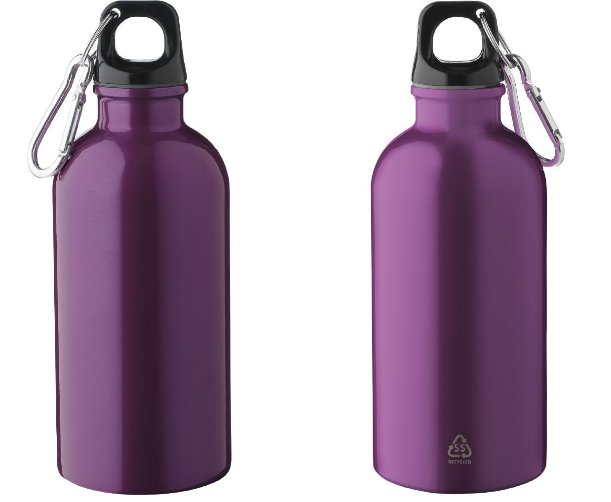 Recycled stainless steel single walled bottle (400 ml) Sable
