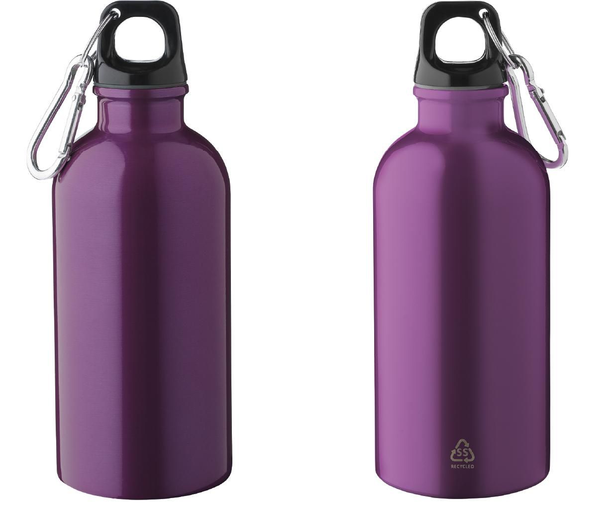 Recycled stainless steel single walled bottle (400 ml) Sable
