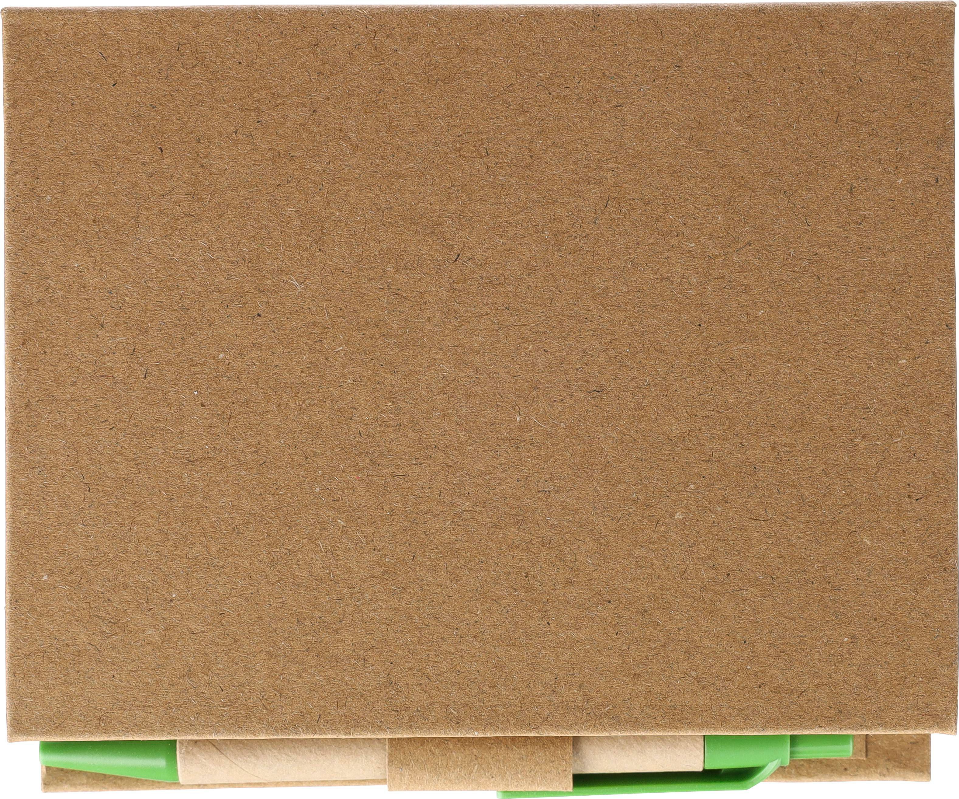 Memo holder Glenn | Cardboard | With ruler and ballpen