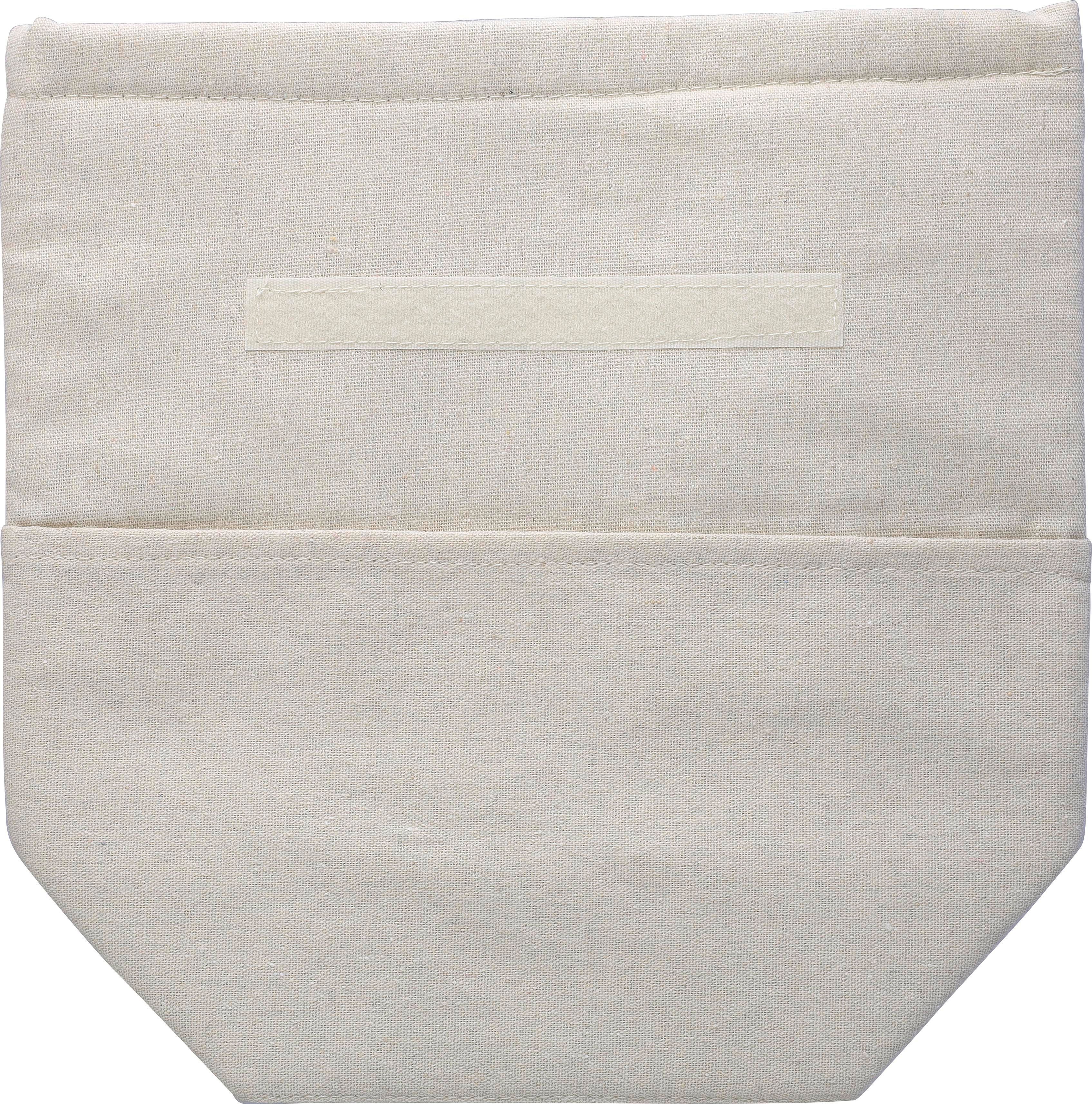 Recycled cotton (220 gsm) rolltop cooler bag Faith