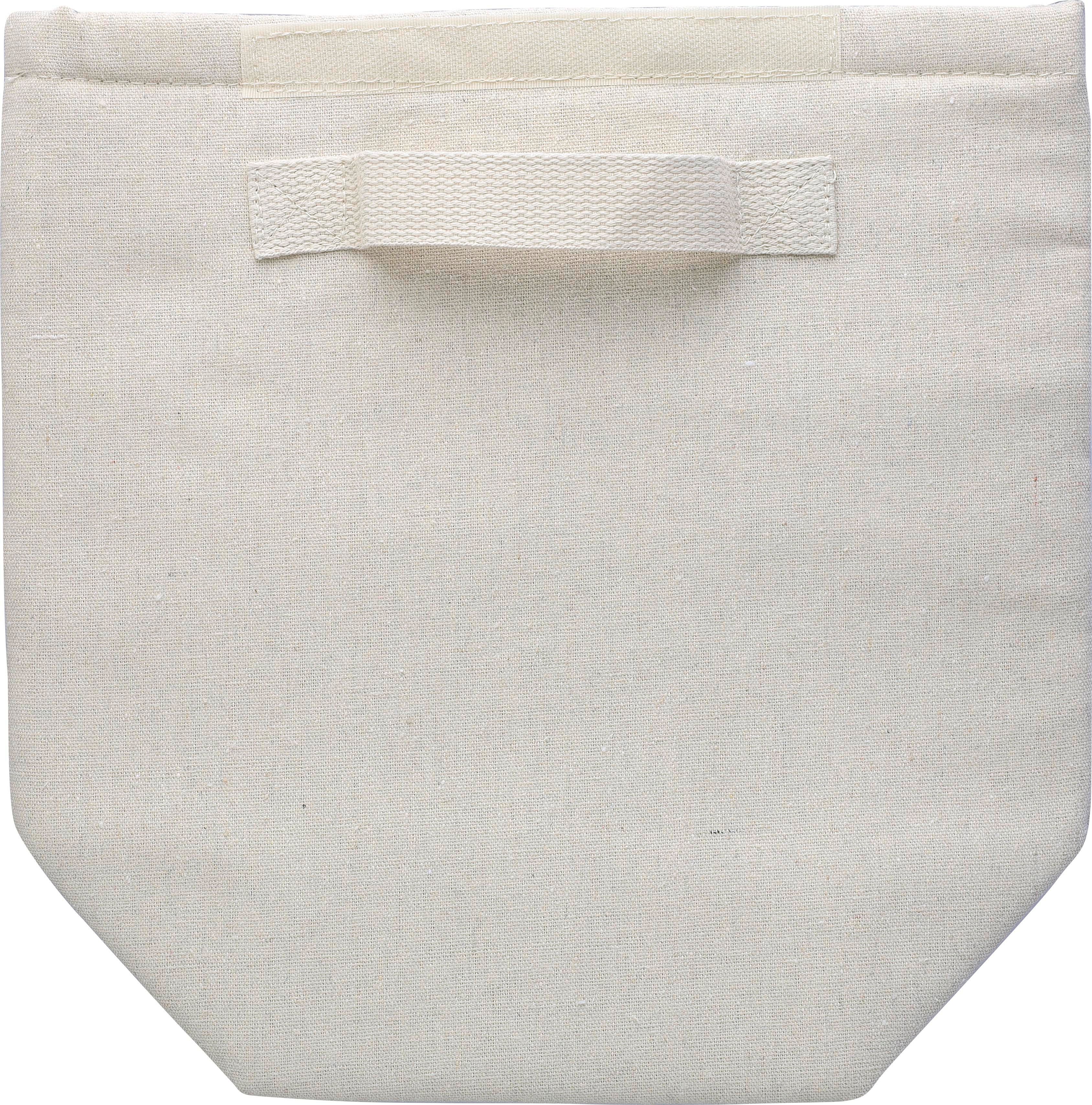 Recycled cotton (220 gsm) rolltop cooler bag Faith