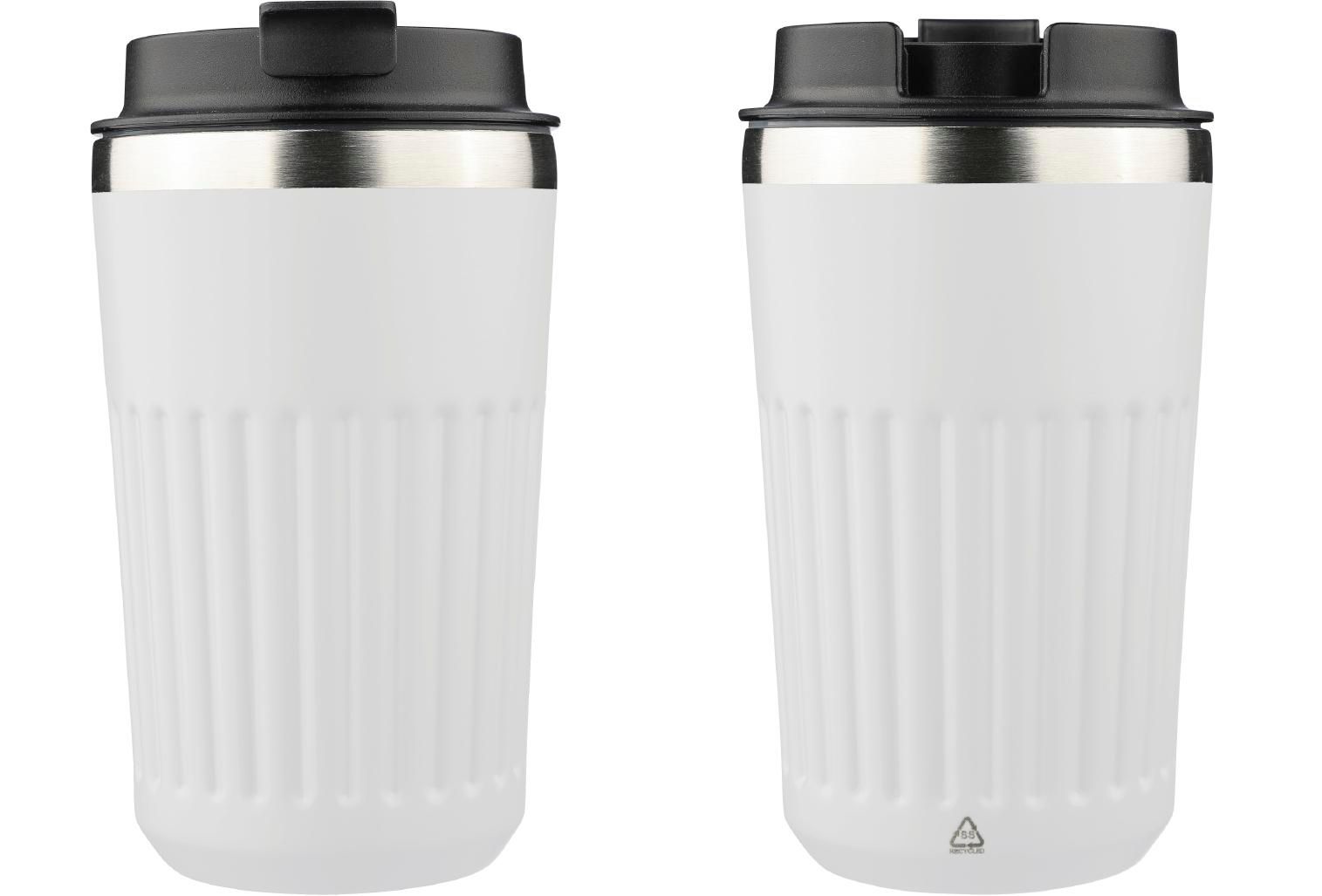 Vaso termo de acero inox. reciclado Chiara 400 ml