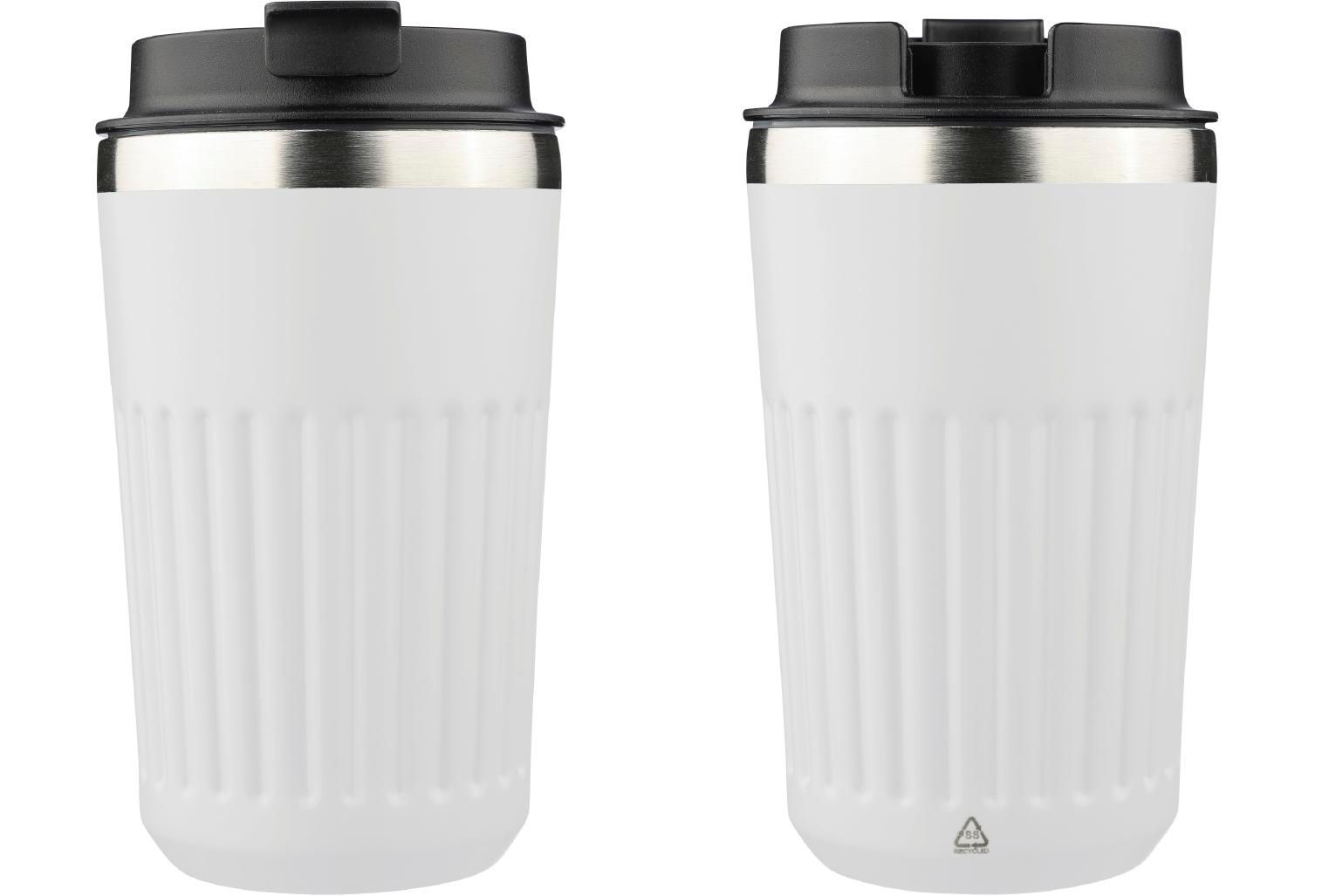 Vaso termo de acero inox. reciclado Chiara 400 ml