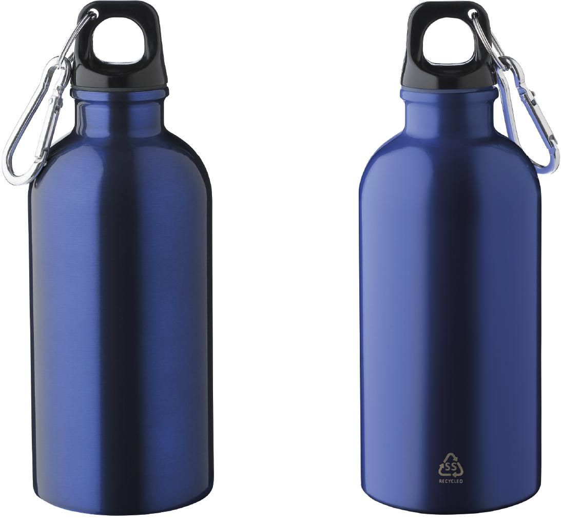 Recycled stainless steel single walled bottle (400 ml) Sable
