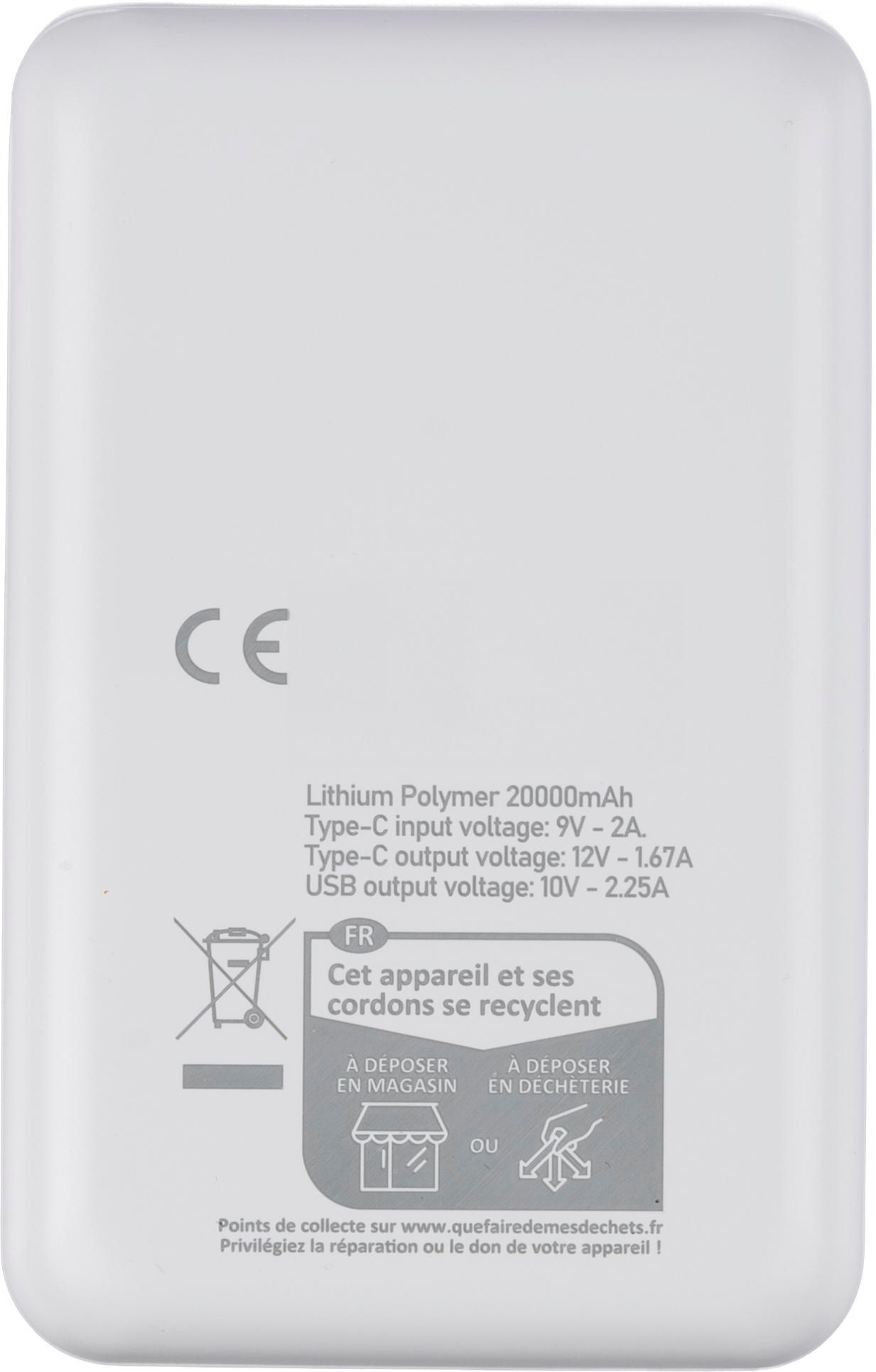 Recycled ABS powerbank Rayen