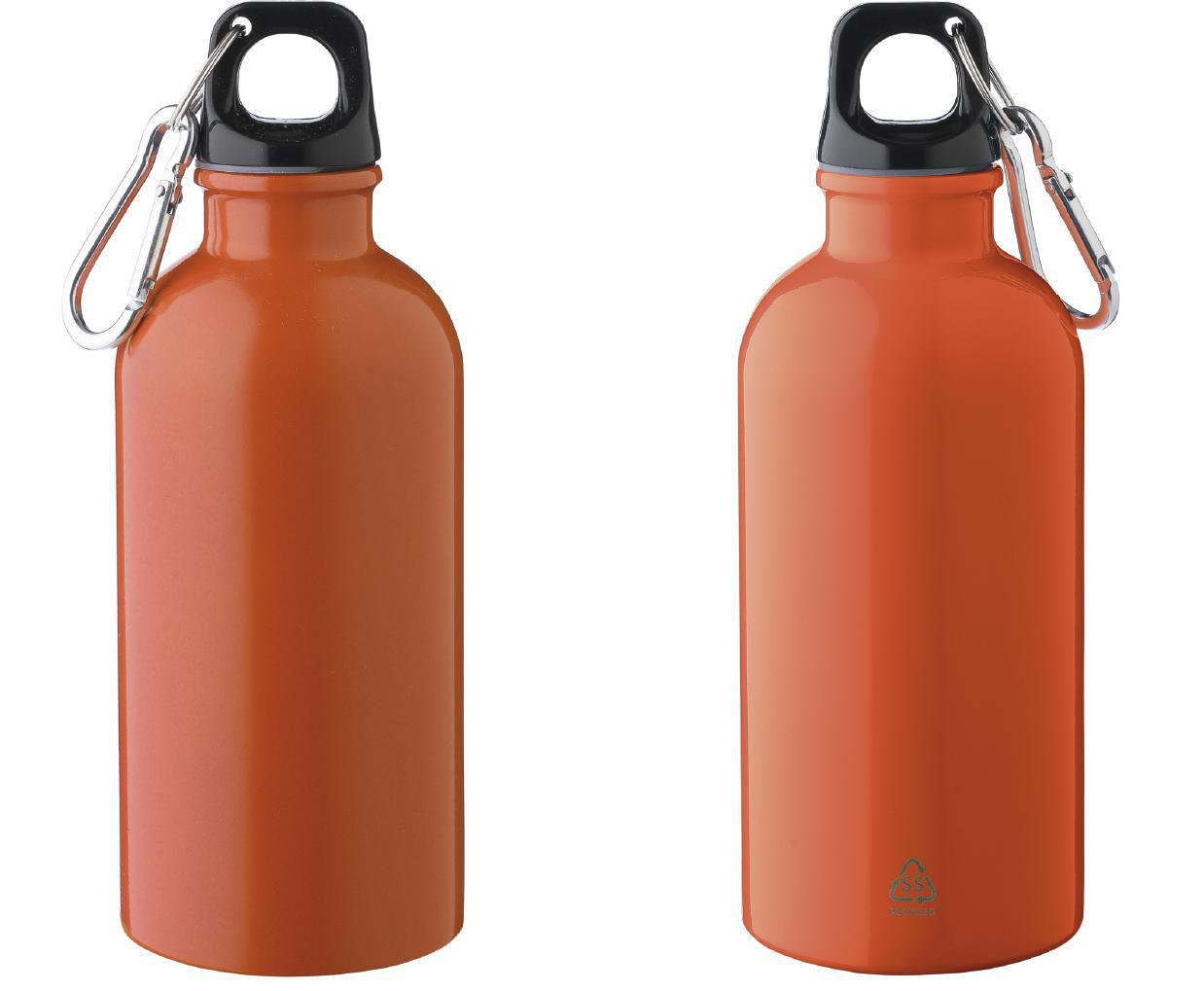 Recycled stainless steel single walled bottle (400 ml) Sable