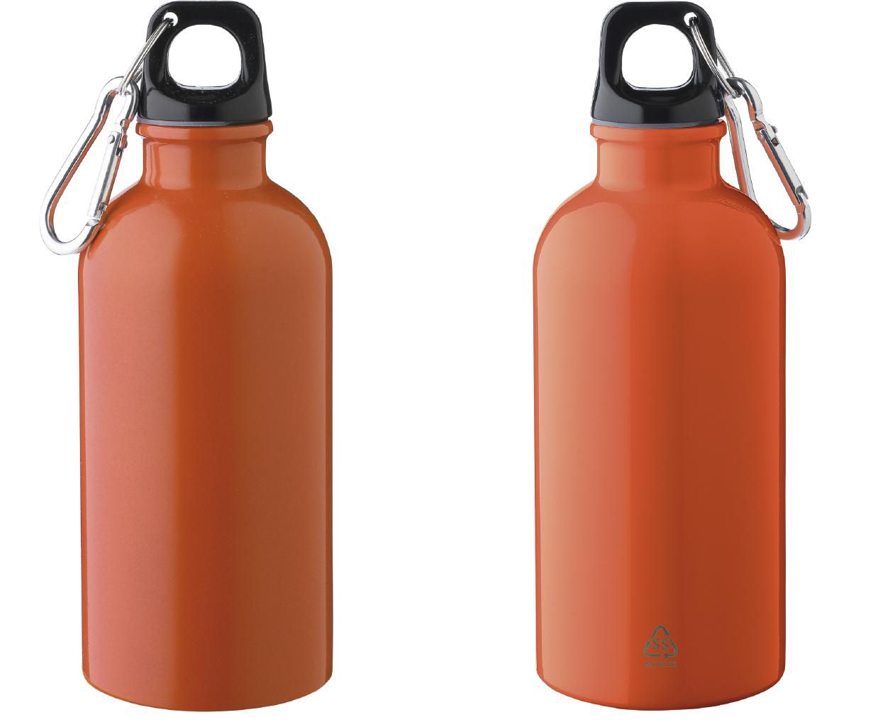 Recycled stainless steel single walled bottle (400 ml) Sable