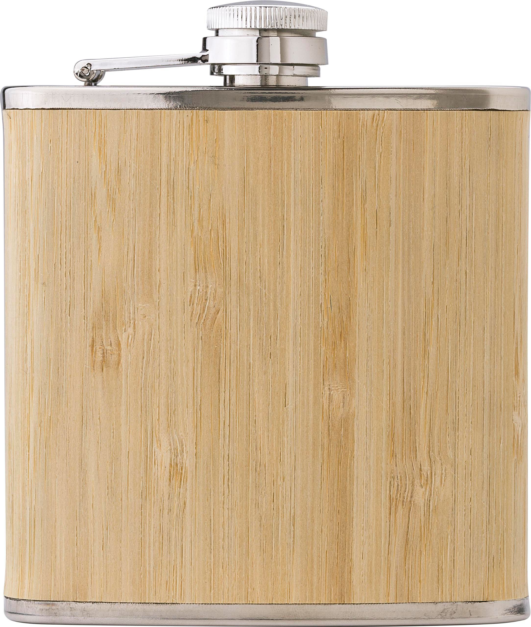Petaca de acero inox. y bambú Hayden
