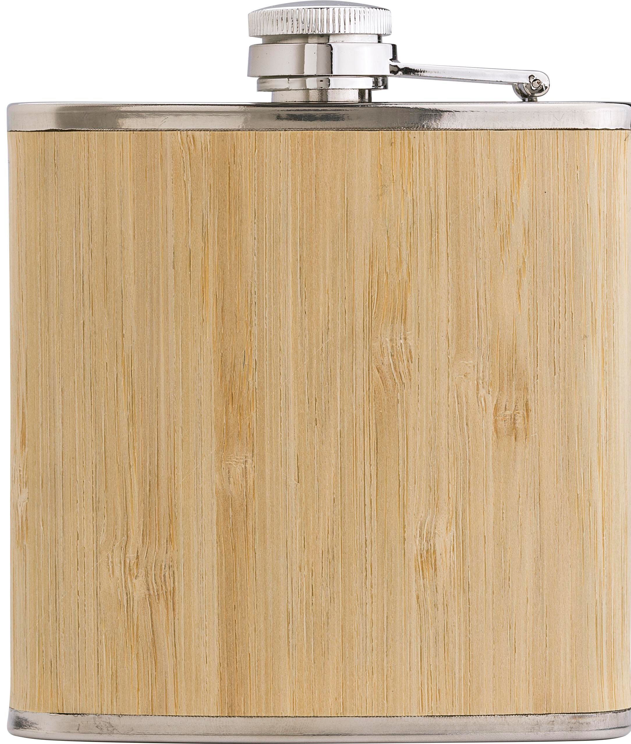 Petaca de acero inox. y bambú Hayden