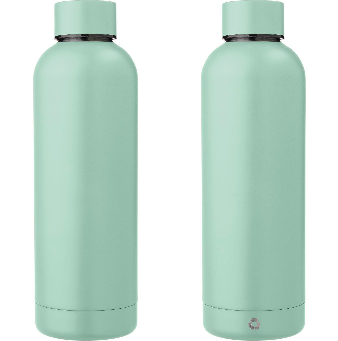 Botella de acero inox. reciclado Isaiah 500 ml
