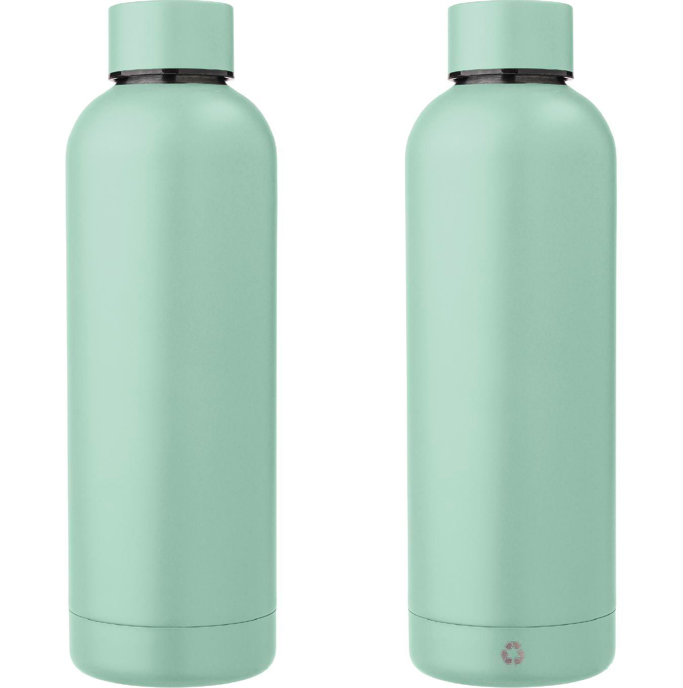 Botella de acero inox. reciclado Isaiah 500 ml