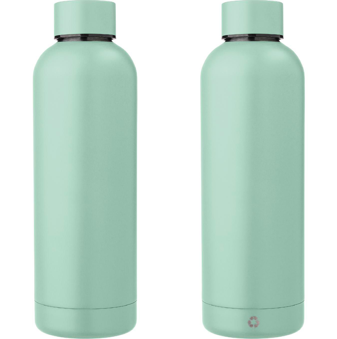 Botella de acero inox. reciclado Isaiah 500 ml