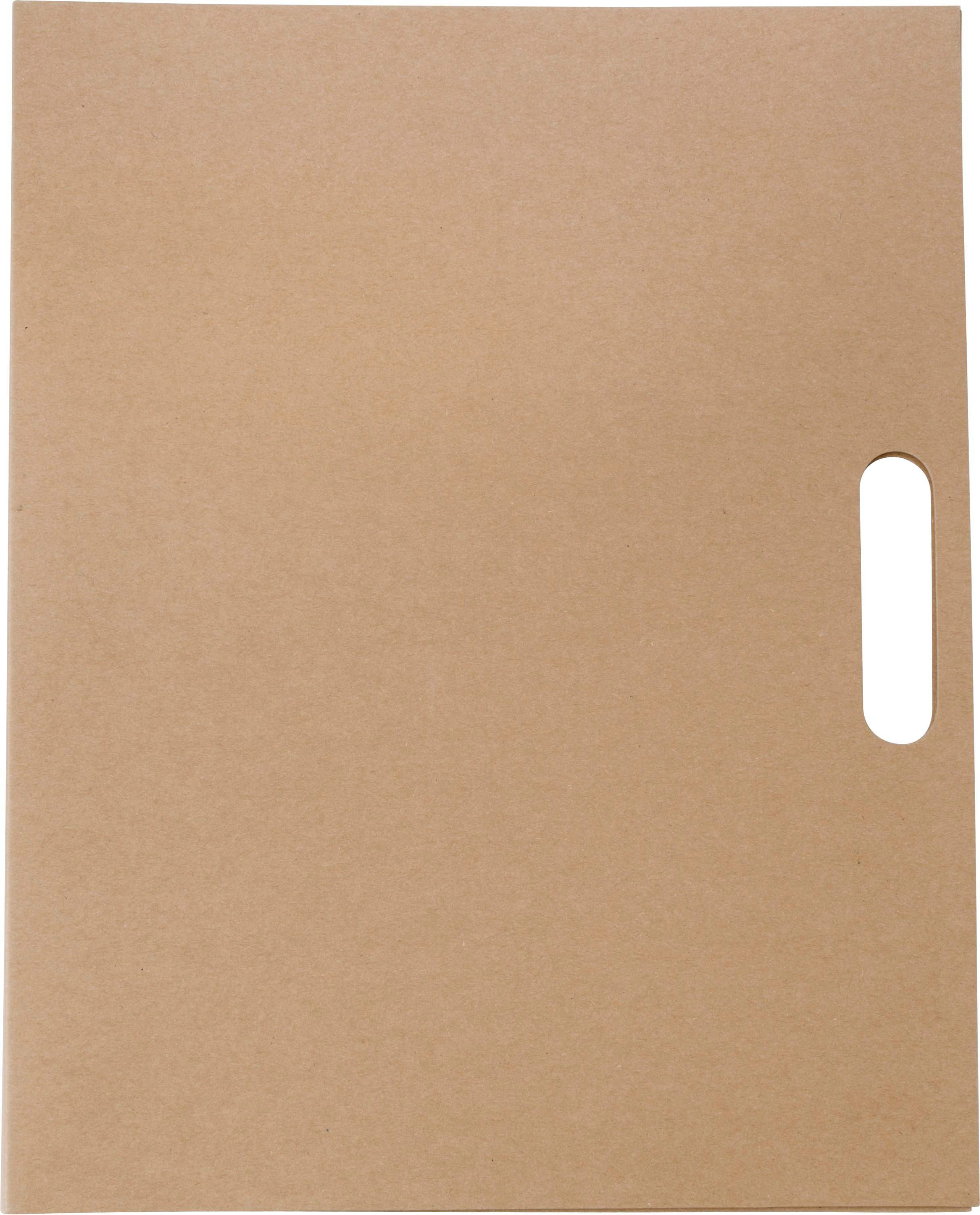 CarPETa de cartón con set de escritura Charlie